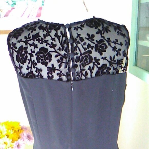Pat Argenti Evening Wear Vintage Black Dress - Picture 6 of 9